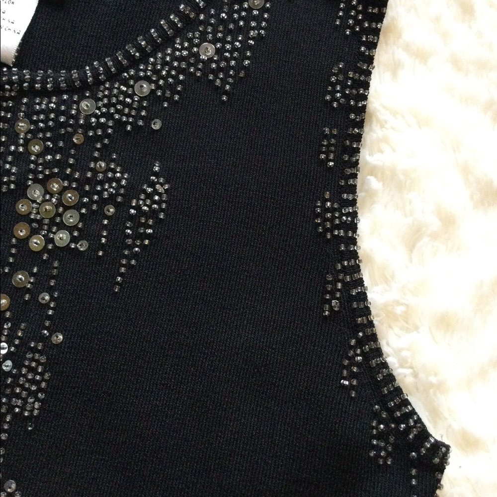 ๐2xHP!๐ VINTAGE | Joseph A. | Exquisite Beaded Sequin Sleeveless Top - Picture 10 of 15